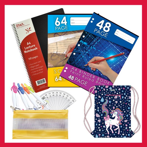 Inexpensive exercise books and educational supplies